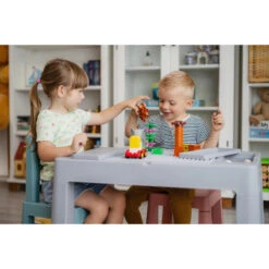 Tega Baby Teggi Grey/Old Rose/Turquoise Multifun 3-in-1 Tafel Met Twee Stoeltjes TI-011-174 -Baby Producten Winkel tega baby teggi turquoisenavygrey multifun 3 in 1 tafel 2