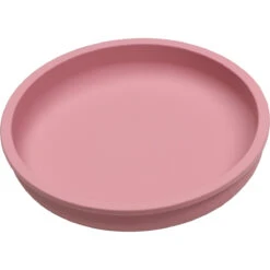 Tryco Dusty Rose Siliconen Bord TR-392818 -Baby Producten Winkel tr 392818 8720663930392 dusty rose round silicone plate 03