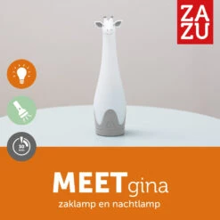 Zazu Gina Giraffe Grijs Zaklamp En Nachtlampje ZA-GINA-01 -Baby Producten Winkel zazu gina giraffe grijs zaklamp en nachtlampje za gina 01 4