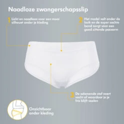 Medela Zwangerschapsslip Wit Maat XS/S 2 Stuks 101036822 -Baby Producten Winkel zwangersschapslip